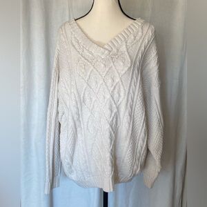 Knit Sweater Size Large off White